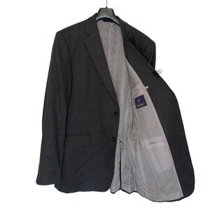 Brooks Brothers 1818 Madison 2 Piece Suit Charcoal Grey Wool 48L W43